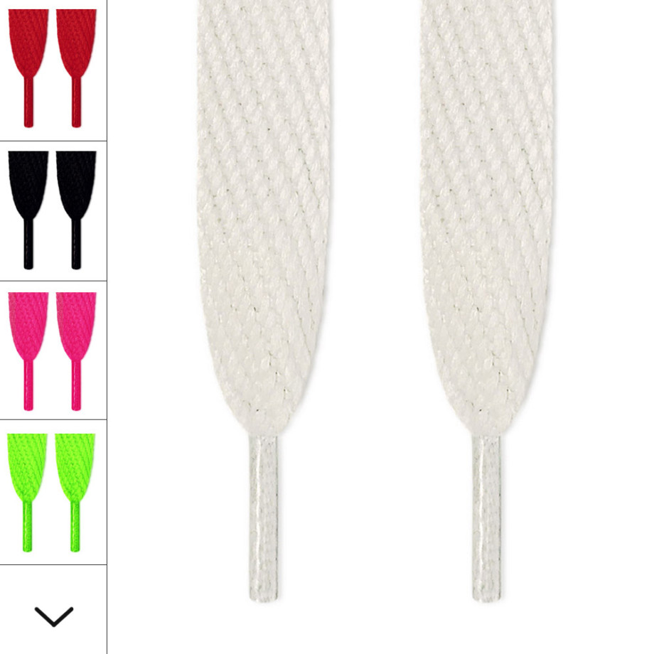flade snørebånd i hvid ← Mere cool bliver sneakers ikke
